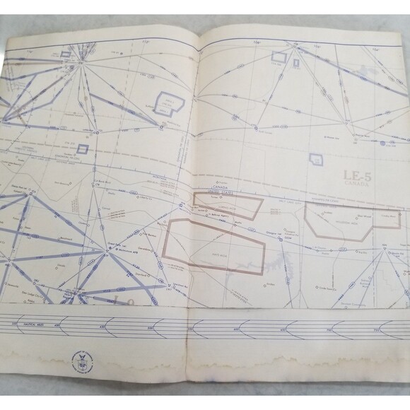 IFR wall planning chart west low altitude US vintage 1992 - Picture 5 of 6